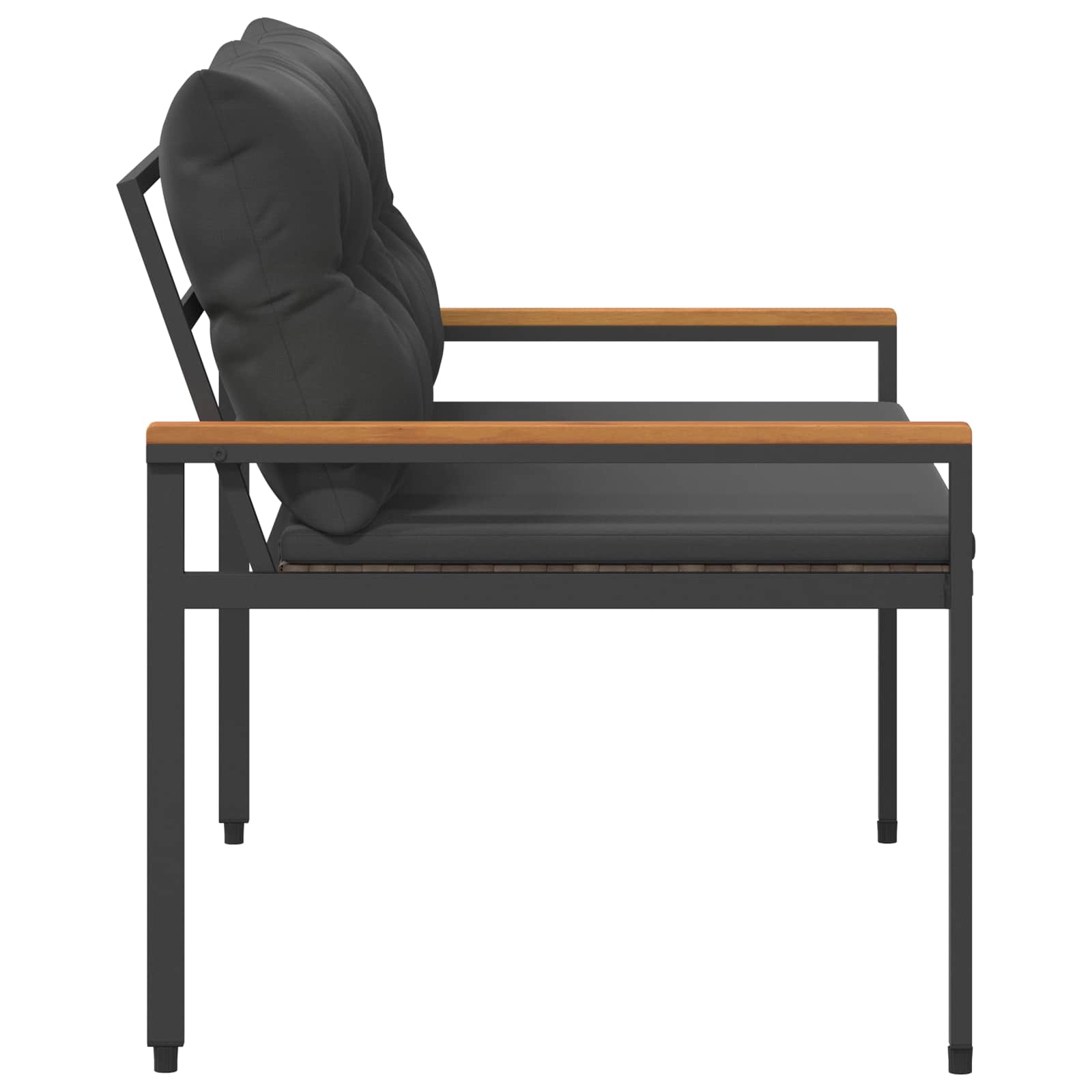 vidaXL Ławka ogrodowa 2 -Seater 116 x 67,5 x 72 cm polirattan