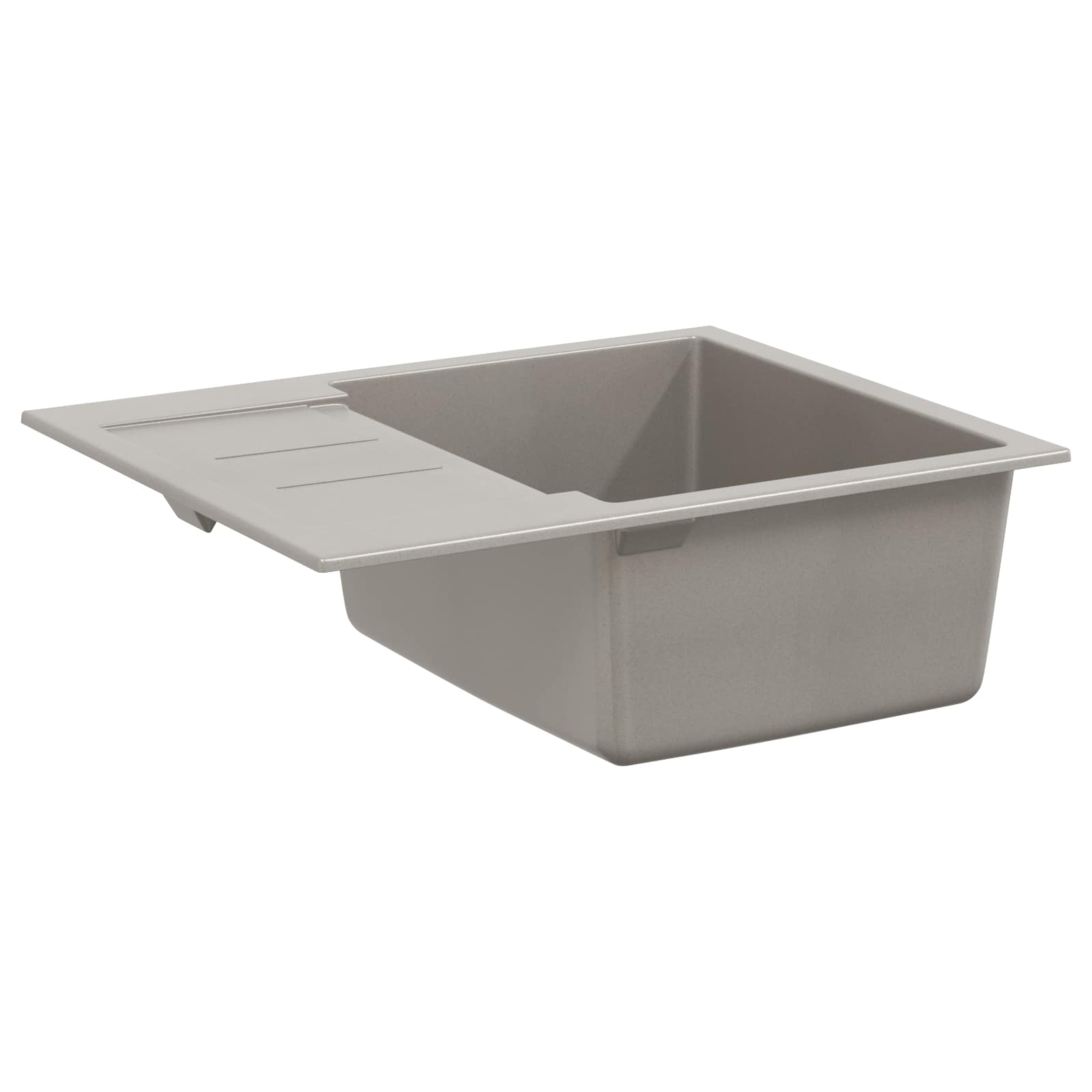 vidaXL Zlew Szary 620 x 500 mm 80% Kwarc i 20% Żywica