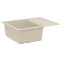 vidaXL Zlew Beżowy 620 x 500 mm 80% Kwarc i 20% Żywica