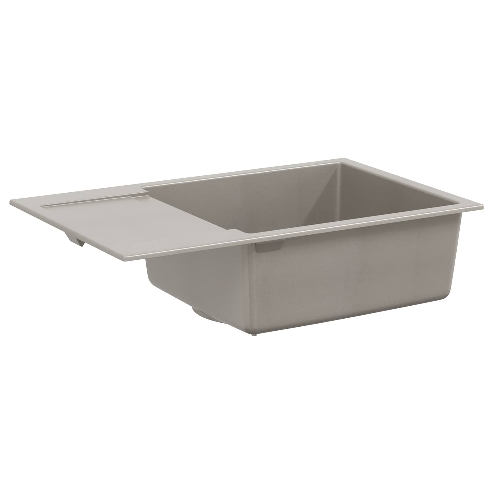 vidaXL Zlew Szary 780 x 500 mm 80% Kwarc i 20% Żywica