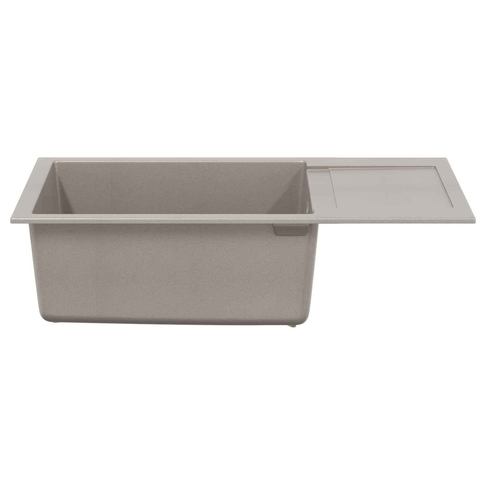 vidaXL Zlew Szary 780 x 500 mm 80% Kwarc i 20% Żywica
