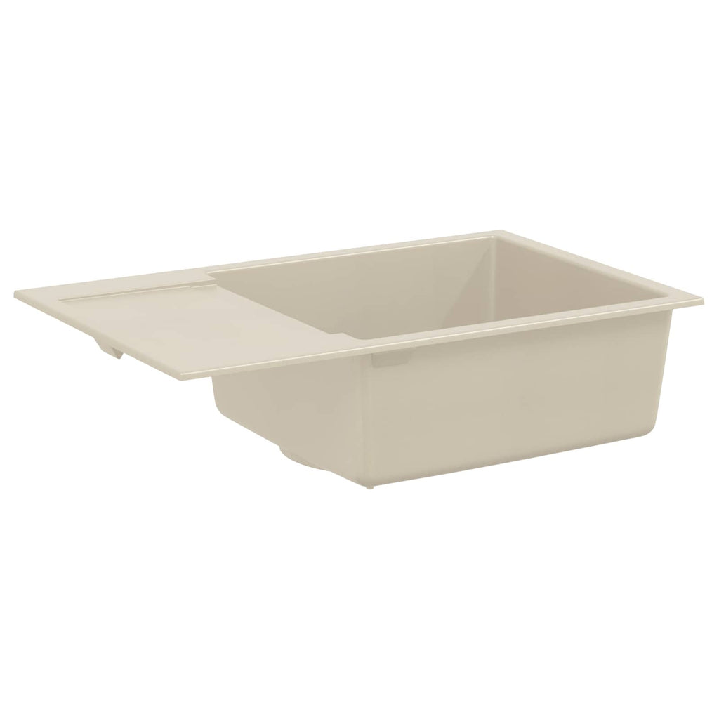 vidaXL Zlew Beżowy 780 x 500 mm 80% Kwarc i 20% Żywica