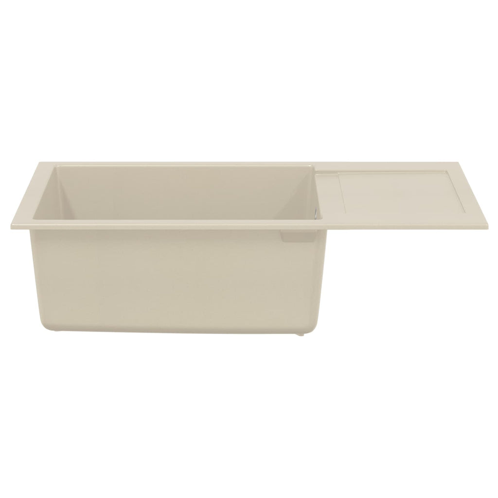 vidaXL Zlew Beżowy 780 x 500 mm 80% Kwarc i 20% Żywica