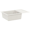 vidaXL Zlew Biały 780 x 500 mm 80% Kwarc i 20% Żywica
