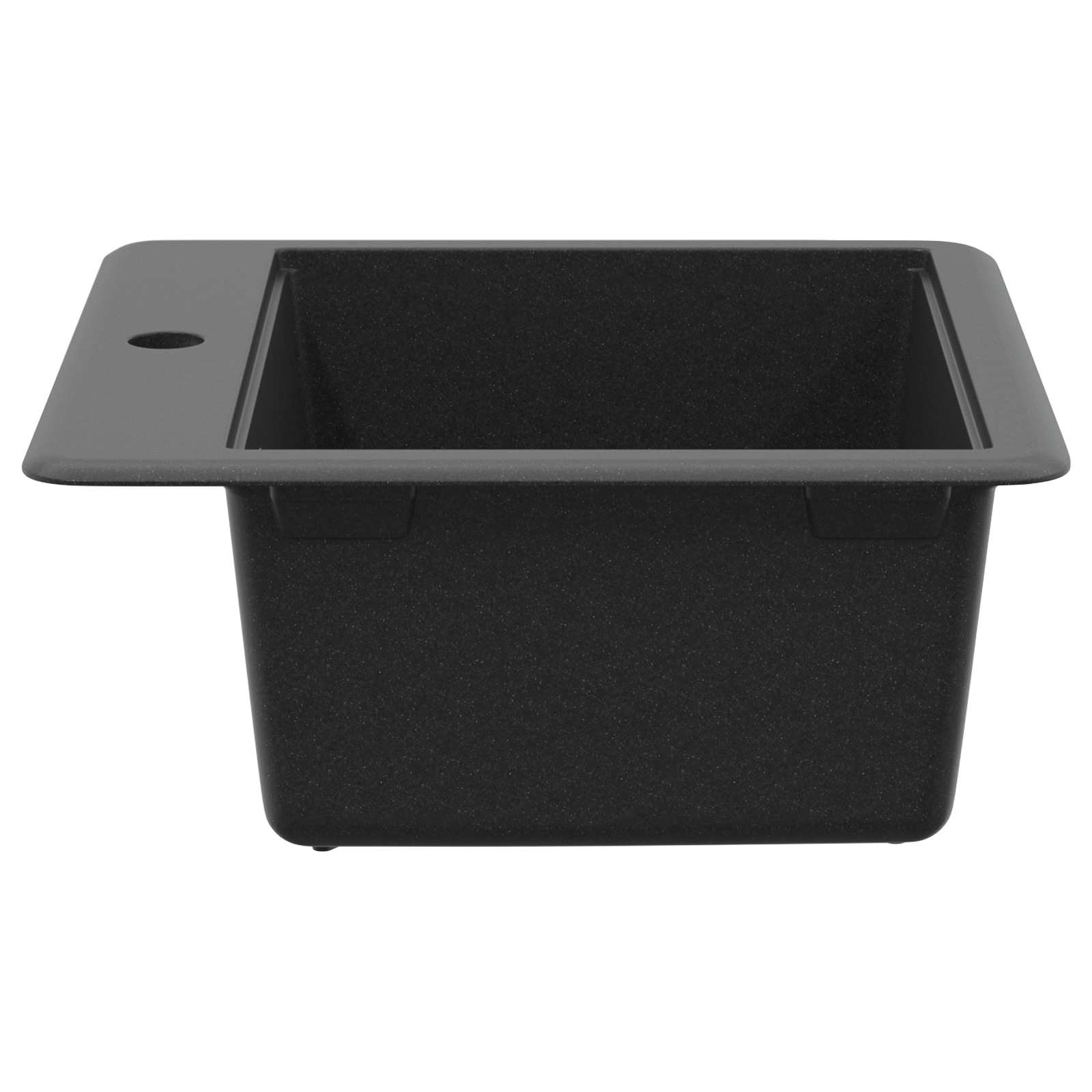 vidaXL Zlew Czarny 470 x 440 mm Granit