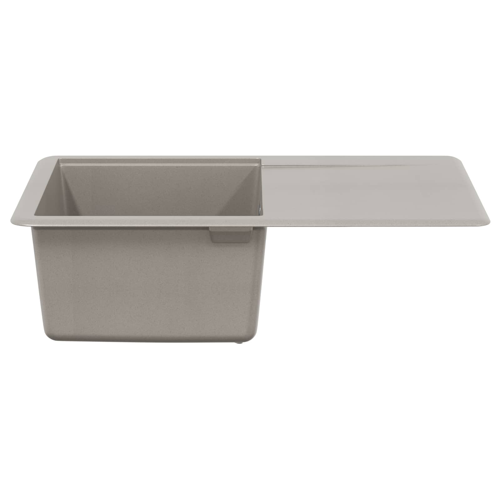 vidaXL Zlew Szary 670 x 460 mm 80% Kwarc i 20% Żywica