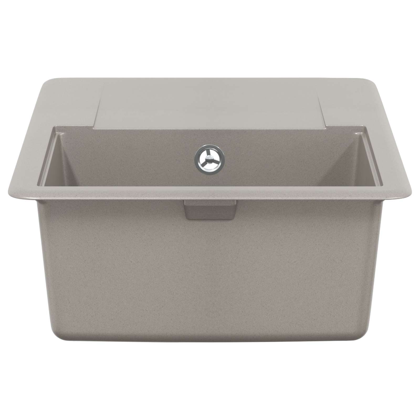 vidaXL Zlew Szary 670 x 460 mm 80% Kwarc i 20% Żywica