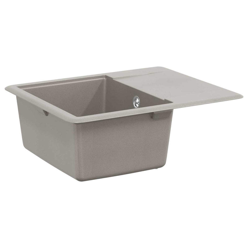 vidaXL Zlew Szary 560 x 460 mm 80% Kwarc i 20% Żywica