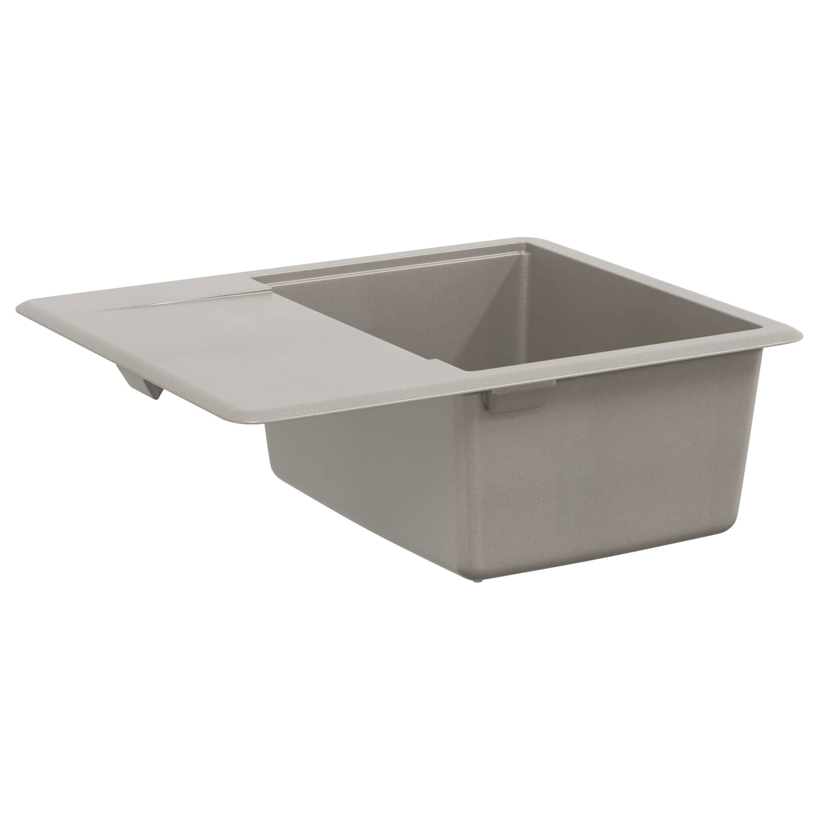 vidaXL Zlew Szary 560 x 460 mm 80% Kwarc i 20% Żywica