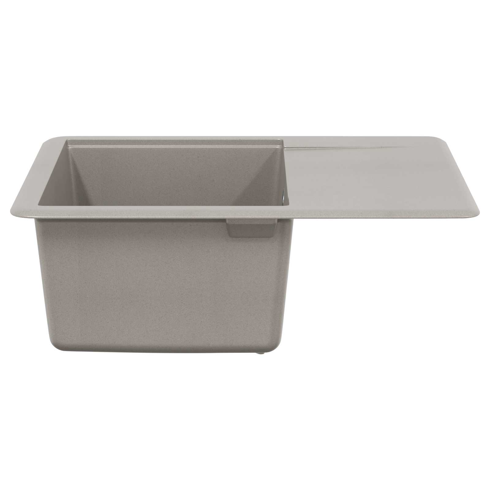 vidaXL Zlew Szary 560 x 460 mm 80% Kwarc i 20% Żywica