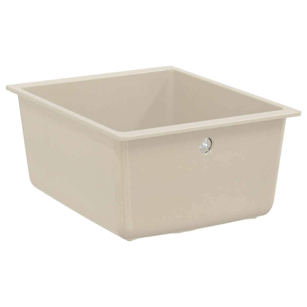 vidaXL Zlew Beżowy 370 x 460 mm 80% Kwarc i 20% Żywica