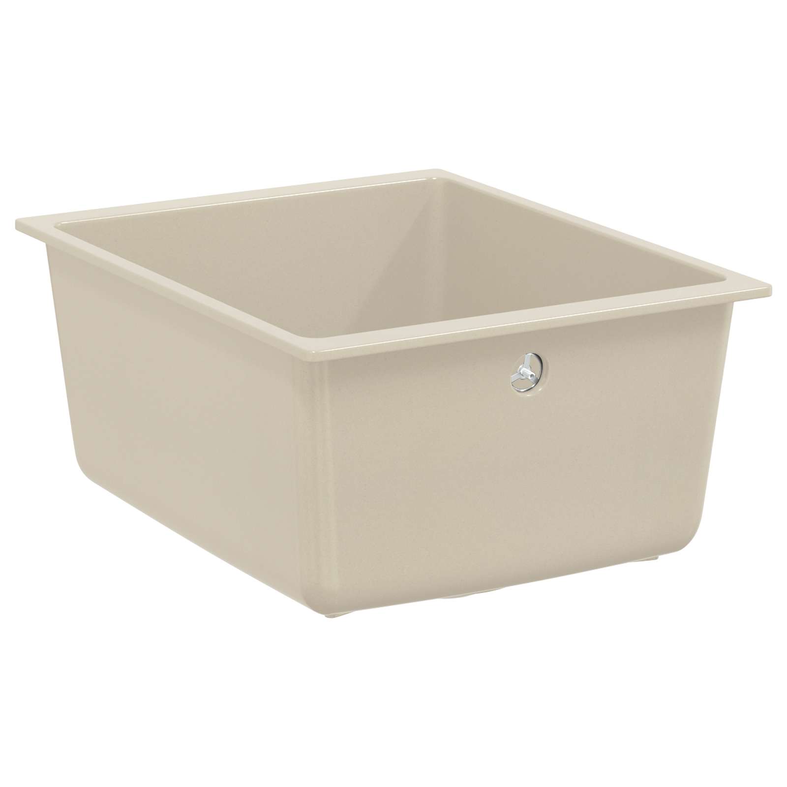 vidaXL Zlew Beżowy 370 x 460 mm 80% Kwarc i 20% Żywica
