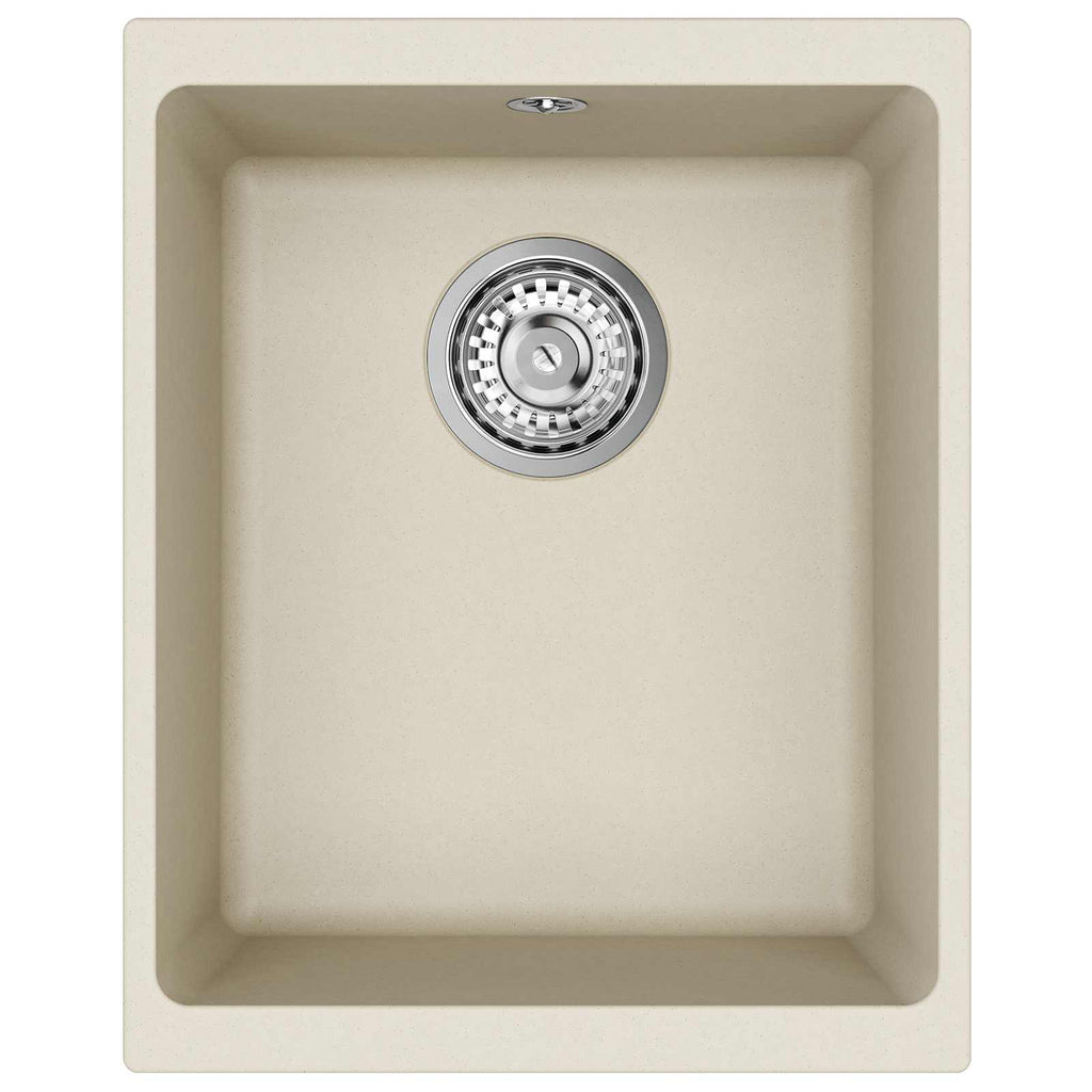vidaXL Zlew Beżowy 370 x 460 mm 80% Kwarc i 20% Żywica