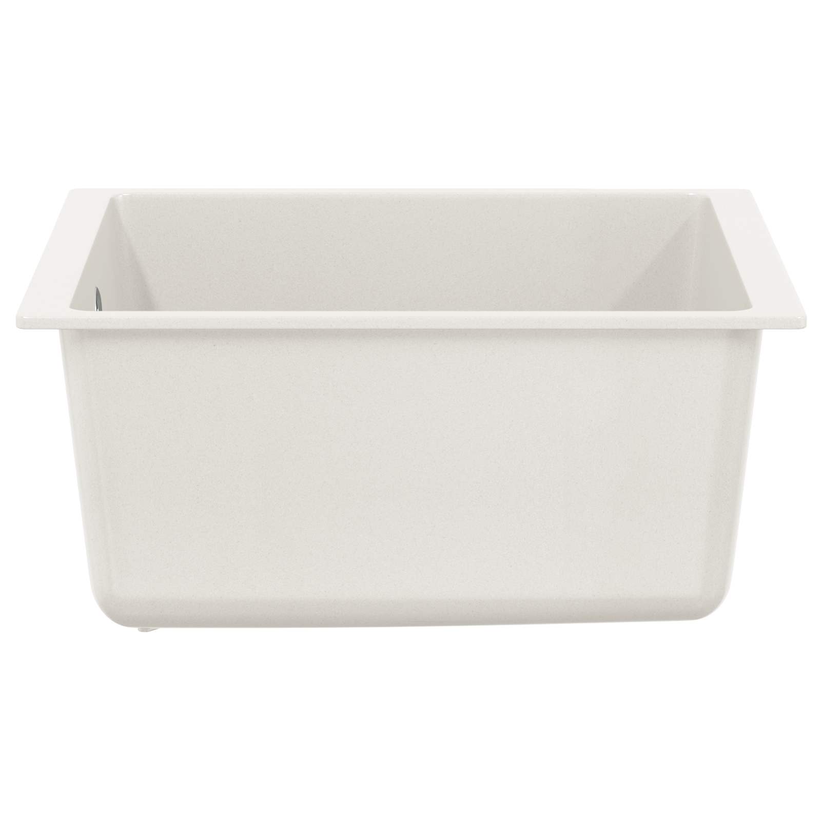 vidaXL Zlew Biały 370 x 460 mm 80% Kwarc i 20% Żywica
