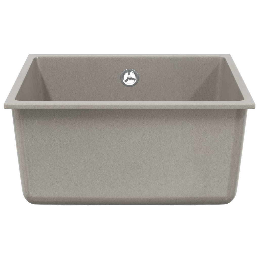 vidaXL Zlew Szary 430 x 460 mm 80% Kwarc i 20% Żywica