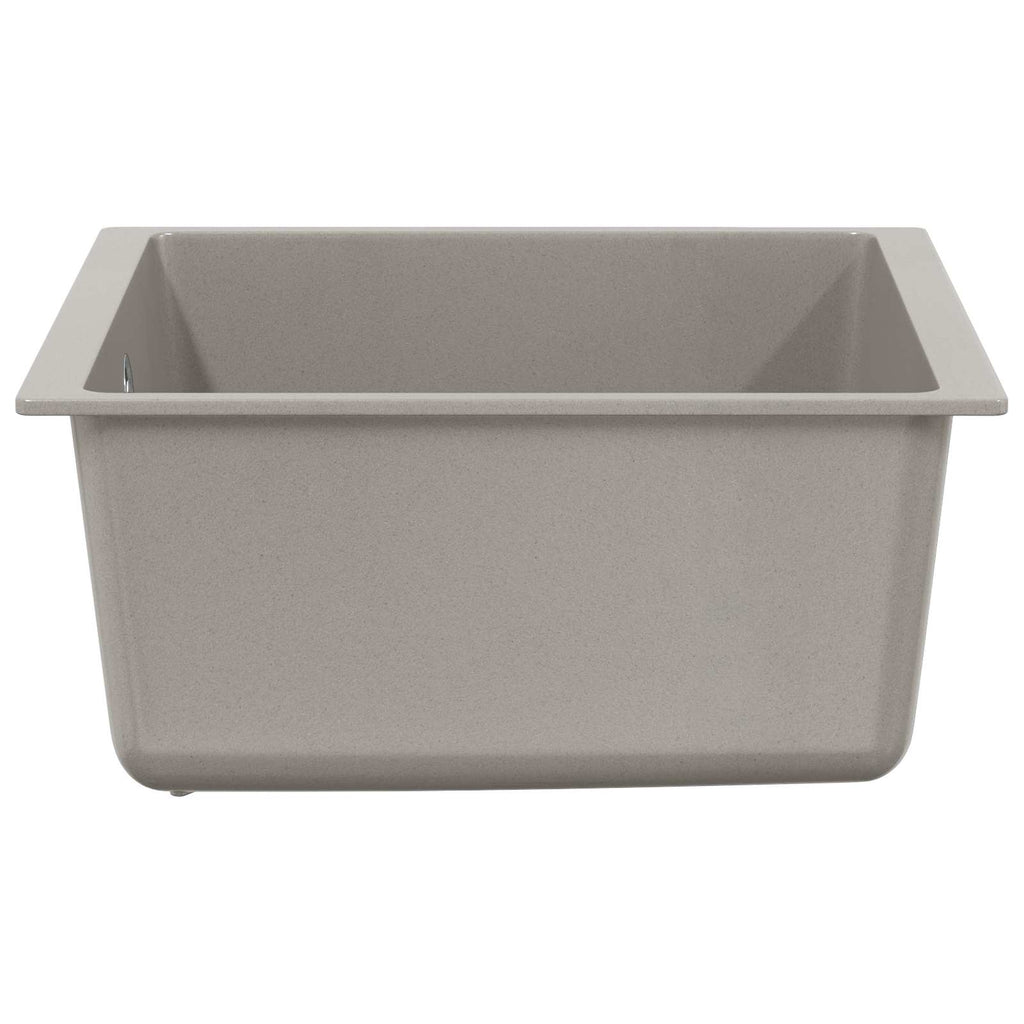 vidaXL Zlew Szary 430 x 460 mm 80% Kwarc i 20% Żywica