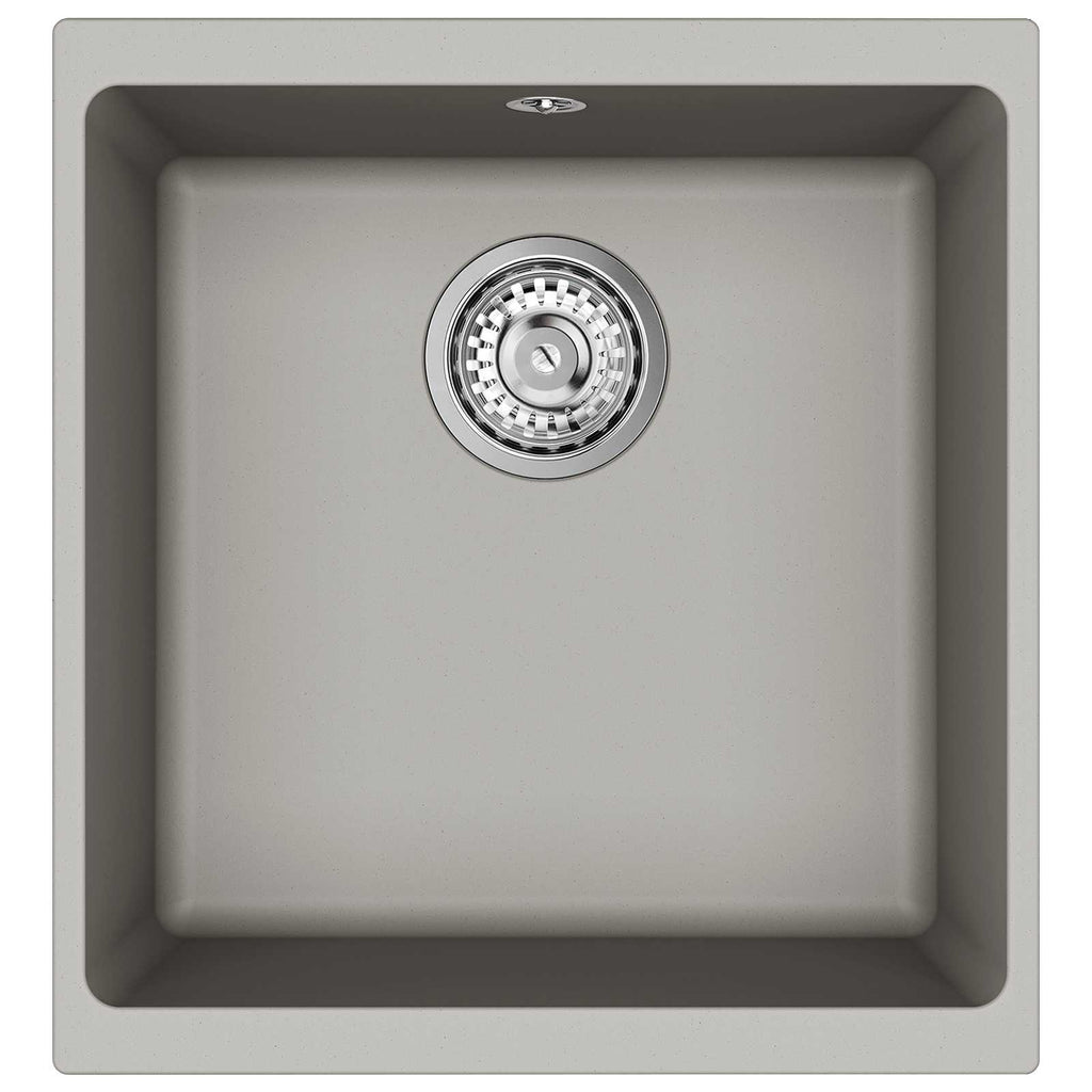 vidaXL Zlew Szary 430 x 460 mm 80% Kwarc i 20% Żywica