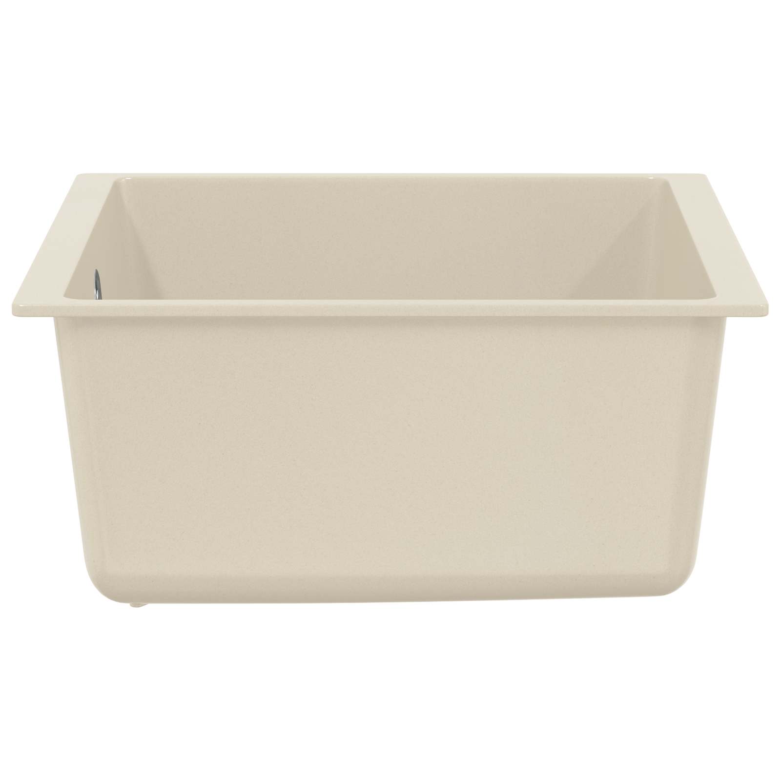 vidaXL Zlew Beżowy 430 x 460 mm 80% Kwarc i 20% Żywica