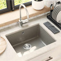 vidaXL Zlew Szary 530 x 460 mm 80% Kwarc i 20% Żywica