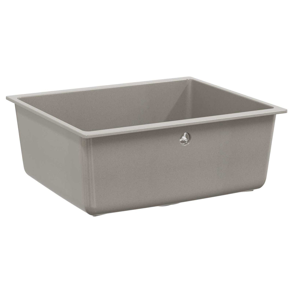 vidaXL Zlew Szary 530 x 460 mm 80% Kwarc i 20% Żywica