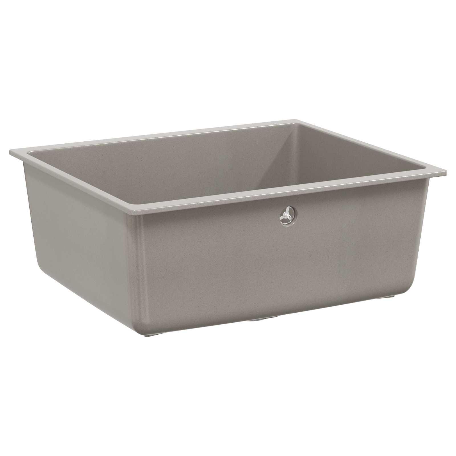 vidaXL Zlew Szary 530 x 460 mm 80% Kwarc i 20% Żywica