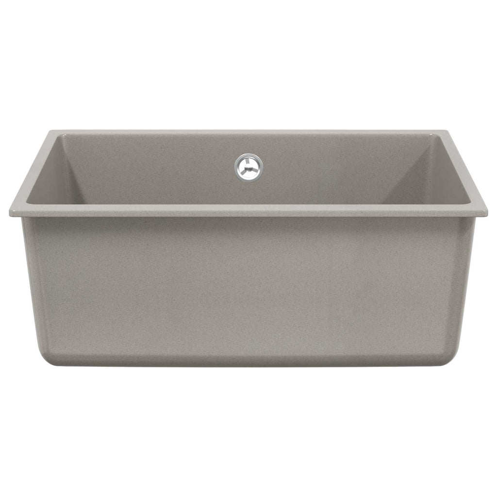 vidaXL Zlew Szary 530 x 460 mm 80% Kwarc i 20% Żywica