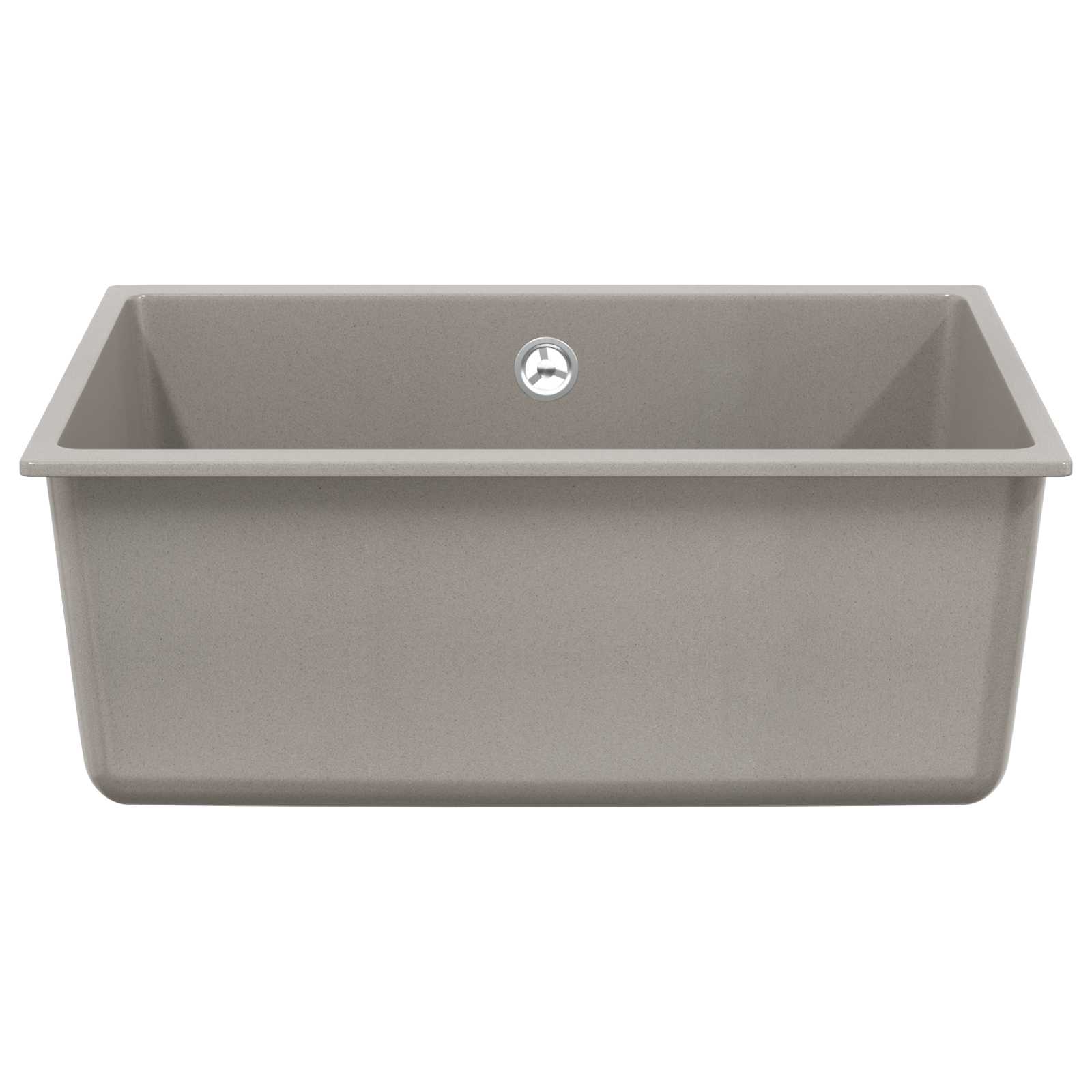 vidaXL Zlew Szary 530 x 460 mm 80% Kwarc i 20% Żywica