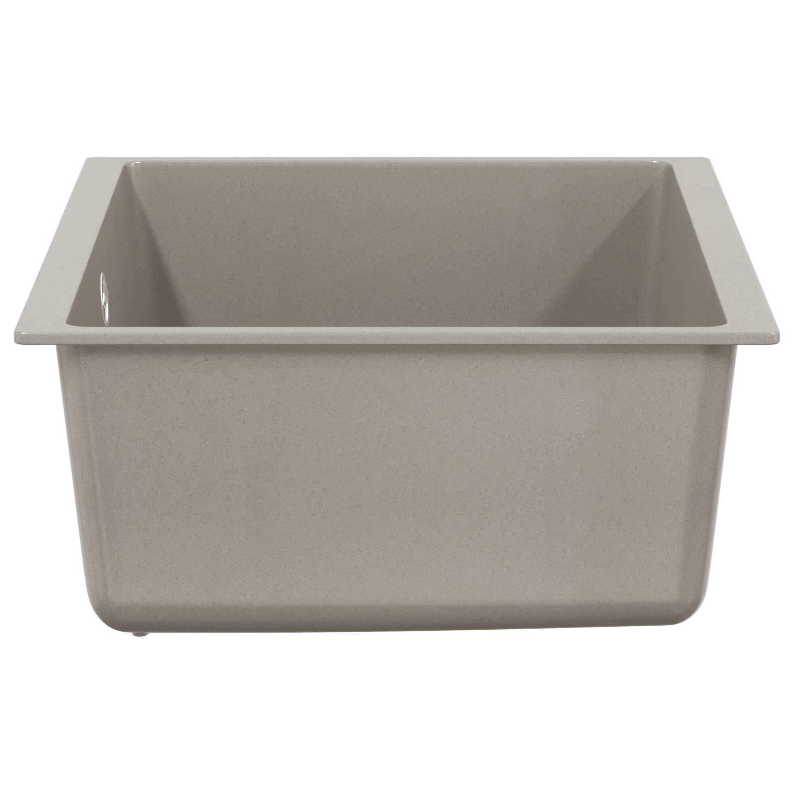vidaXL Zlew Szary 530 x 460 mm 80% Kwarc i 20% Żywica