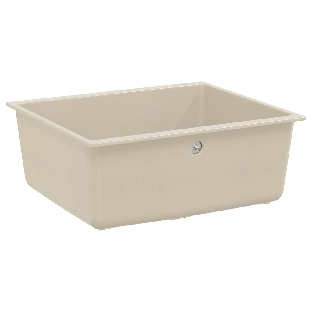 vidaXL Zlew Beżowy 530 x 460 mm 80% Kwarc i 20% Żywica