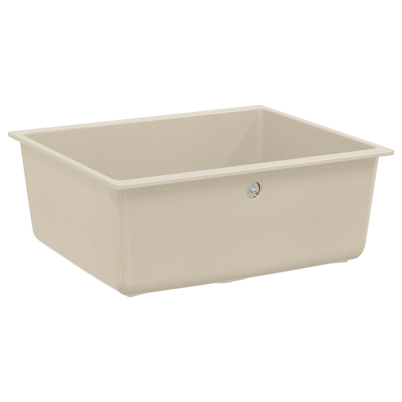 vidaXL Zlew Beżowy 530 x 460 mm 80% Kwarc i 20% Żywica