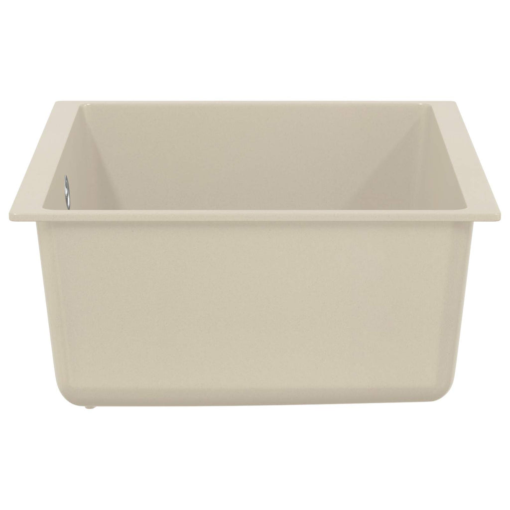 vidaXL Zlew Beżowy 530 x 460 mm 80% Kwarc i 20% Żywica