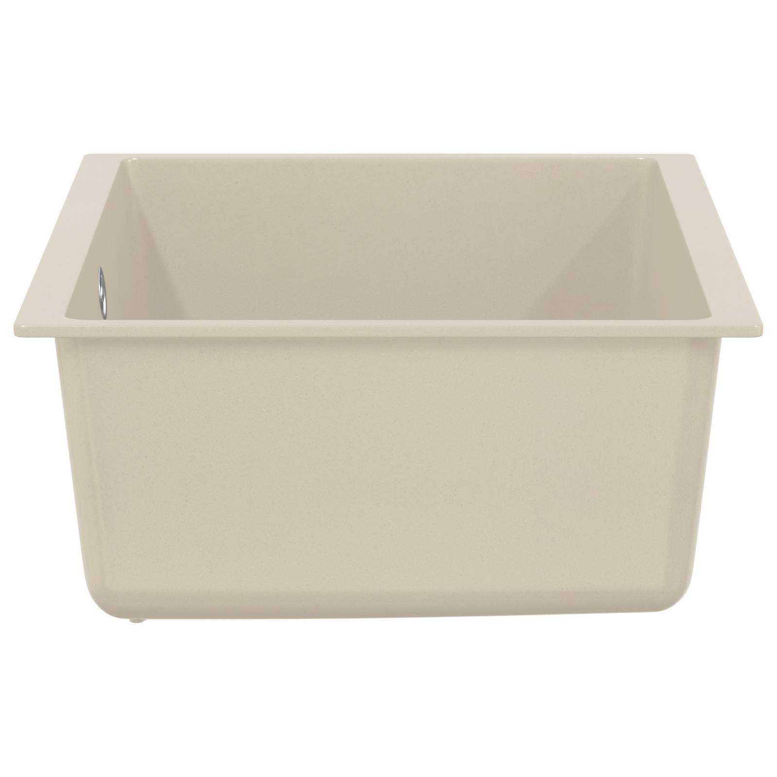 vidaXL Zlew Beżowy 530 x 460 mm 80% Kwarc i 20% Żywica