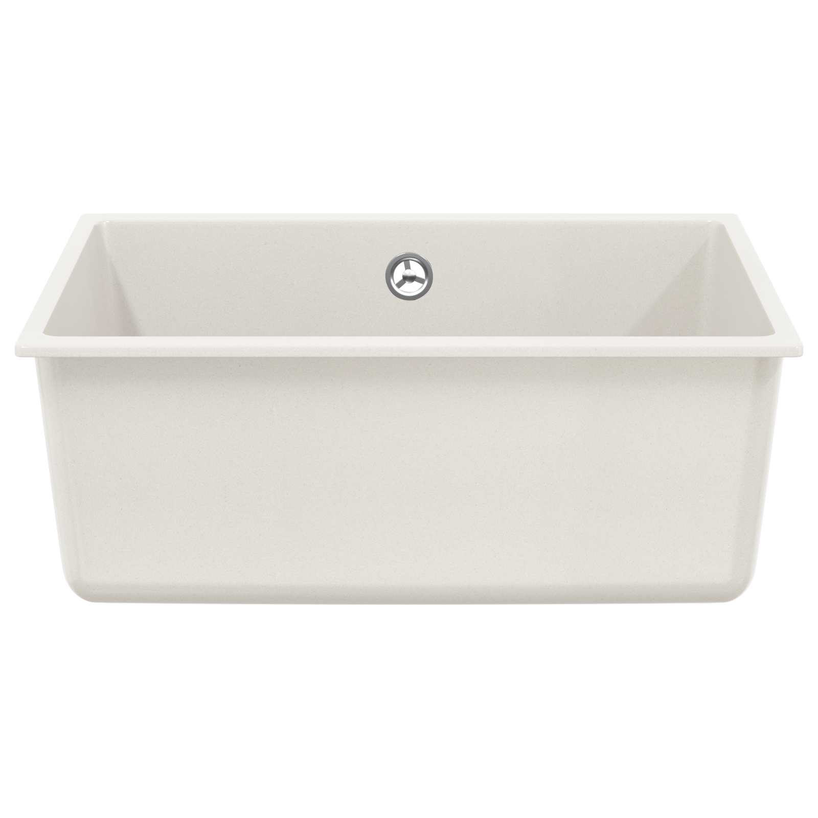 vidaXL Zlew Biały 530 x 460 mm 80% Kwarc i 20% Żywica