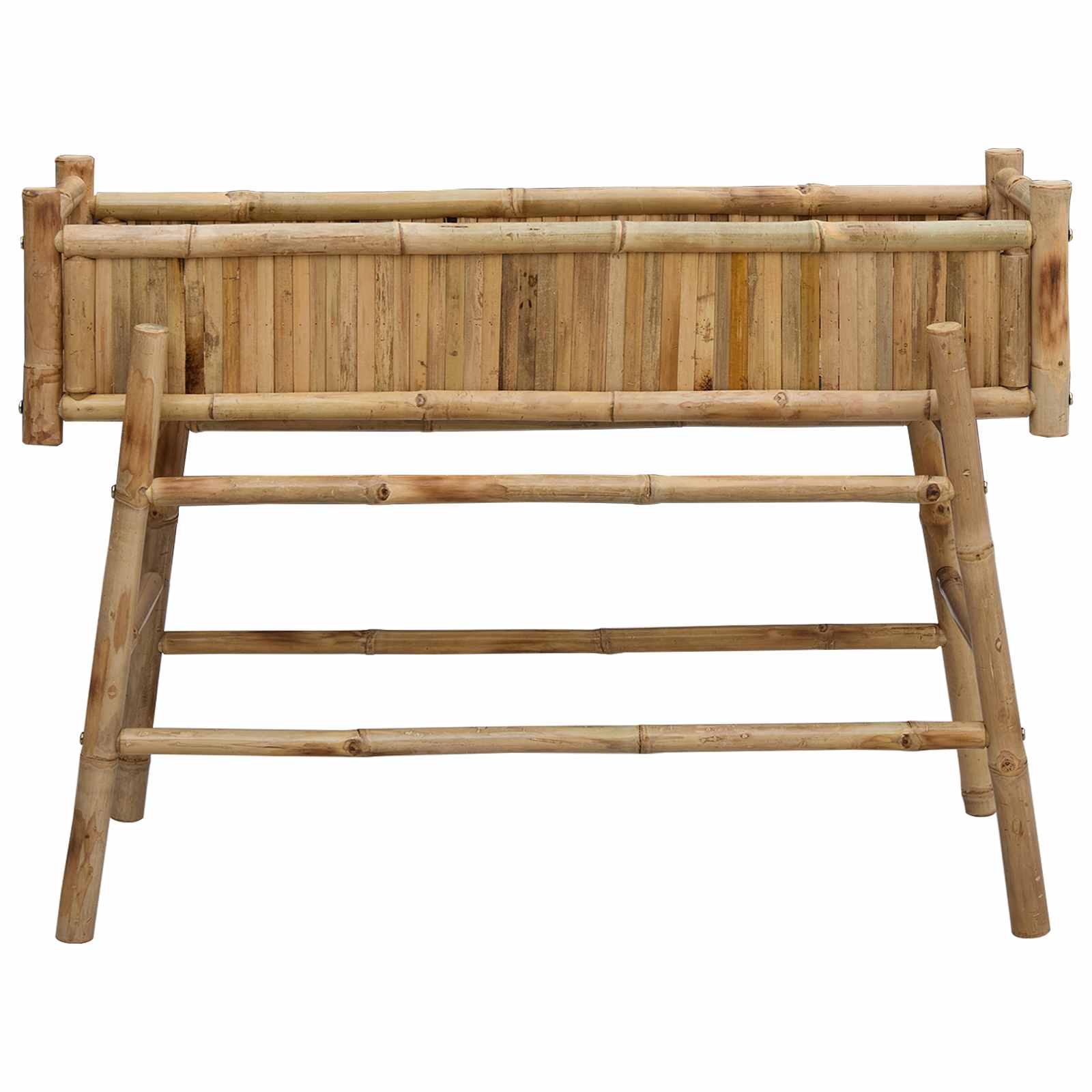 vidaXL Doniczka ogrodowa z uchwytem Naturalny 100 x 38 x 74 cm Bambus