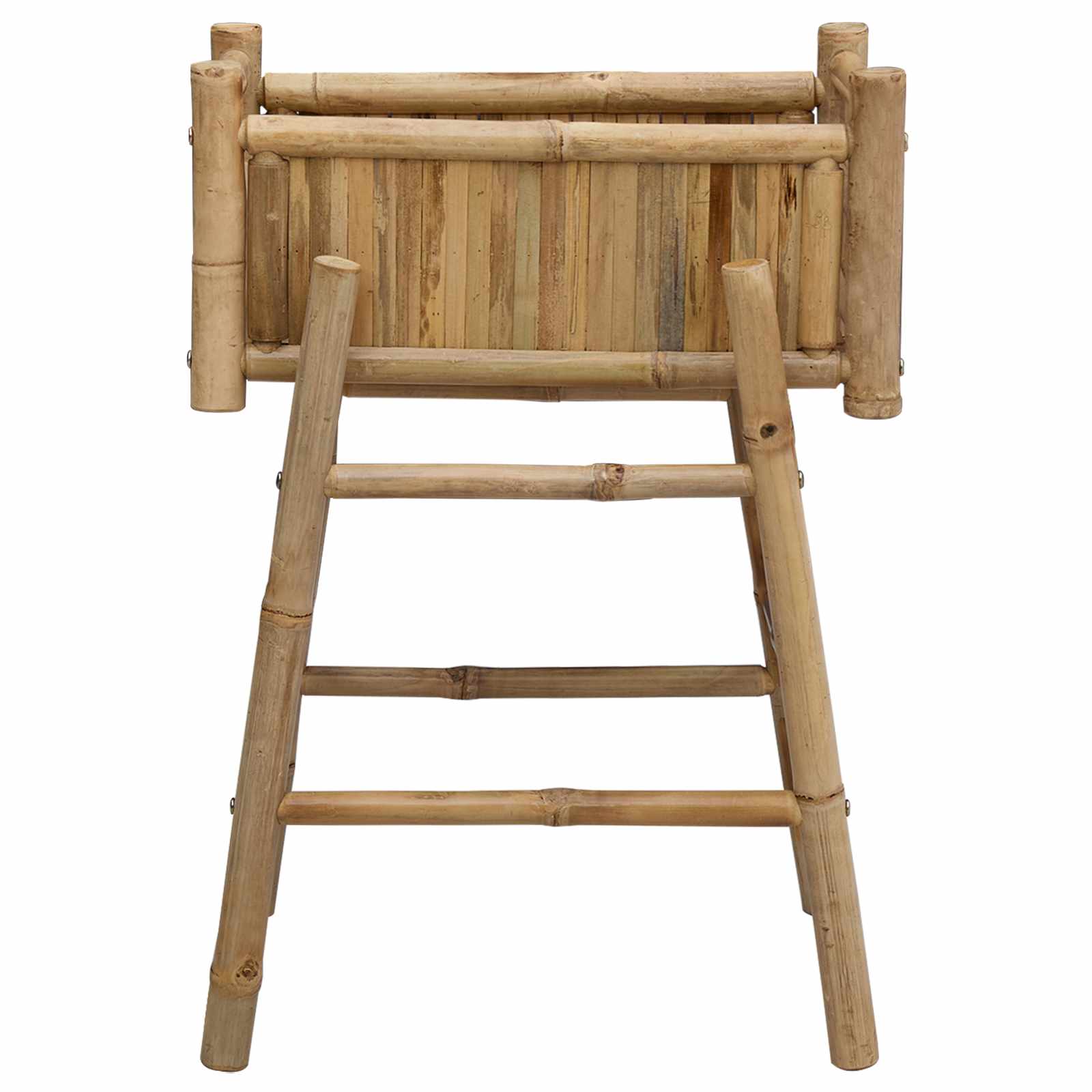 vidaXL Doniczka ogrodowa z uchwytem Naturalny 50 x 38 x 74 cm Bambus