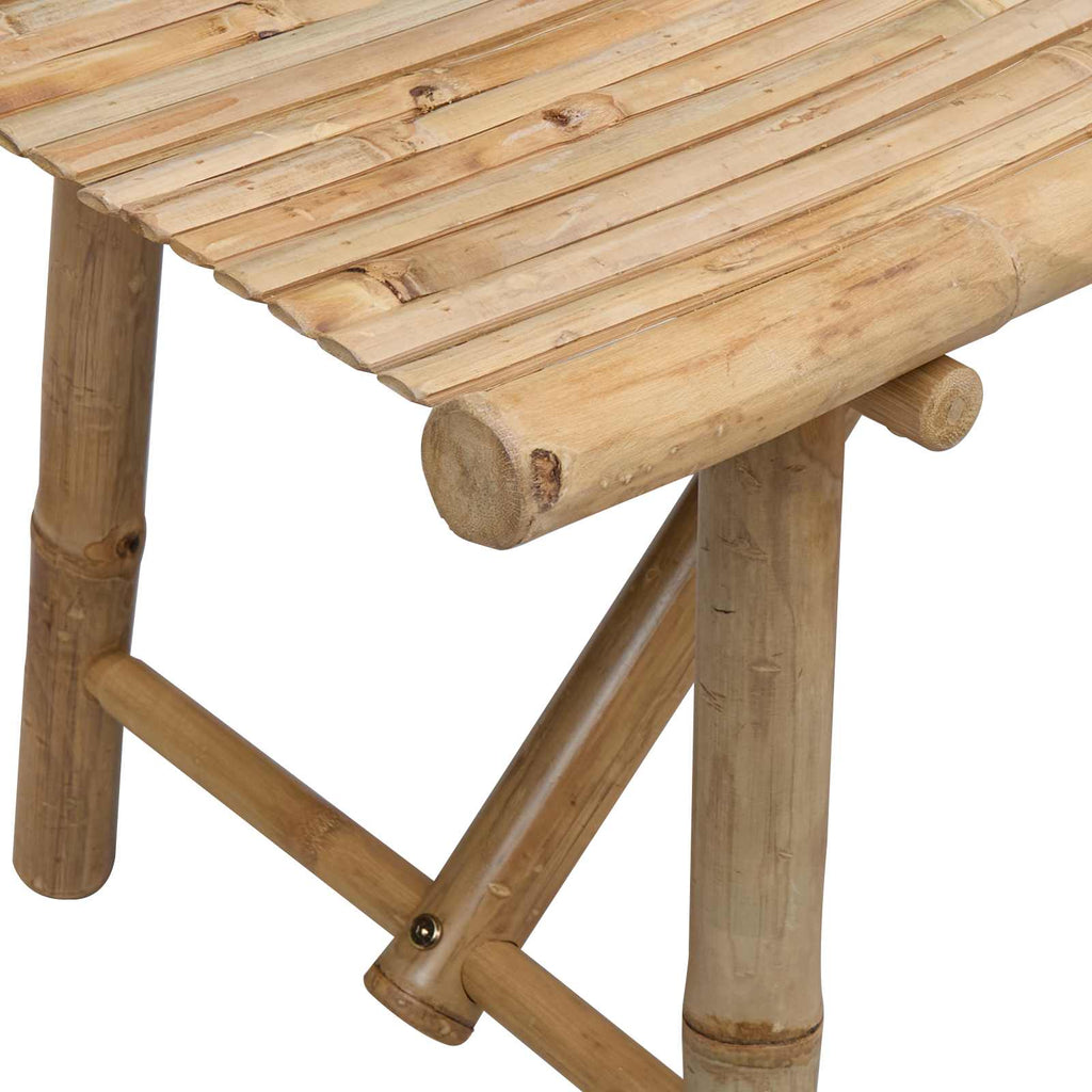 vidaXL Ławka ogrodowa Naturalny 110 x 45 x 50 cm Bambus