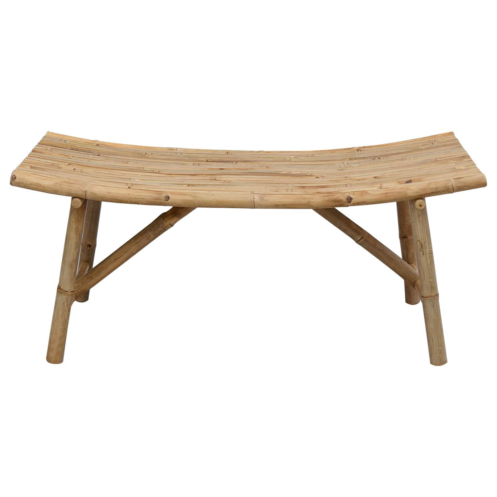 vidaXL Ławka ogrodowa Naturalny 110 x 45 x 50 cm Bambus