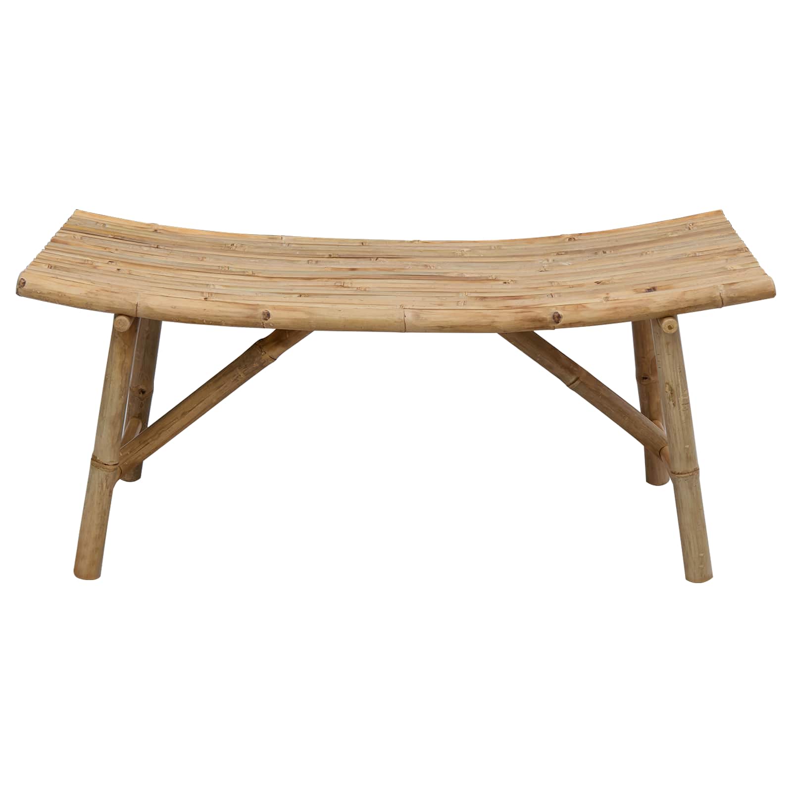 vidaXL Ławka ogrodowa Naturalny 110 x 45 x 50 cm Bambus