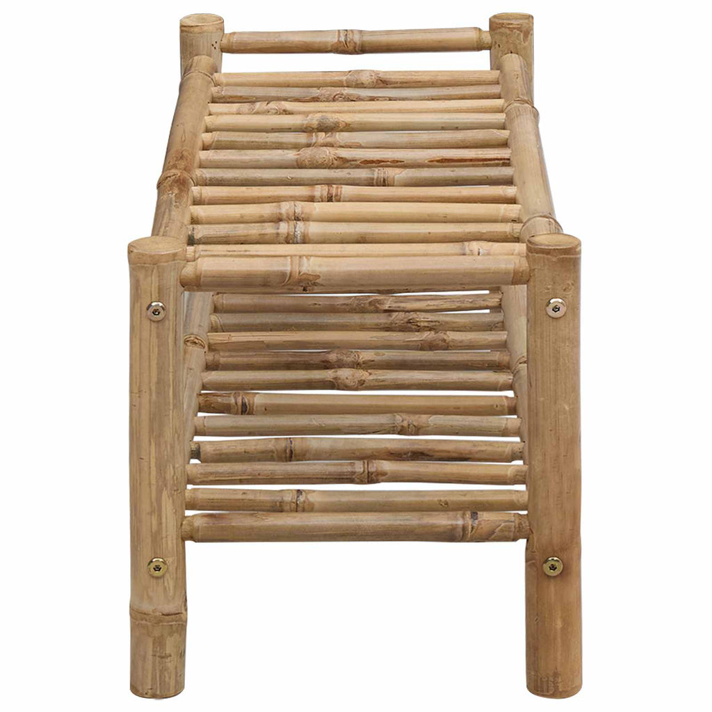 vidaXL Stojak na buty z półką Naturalny 68 x 28 x 30 cm Bambus
