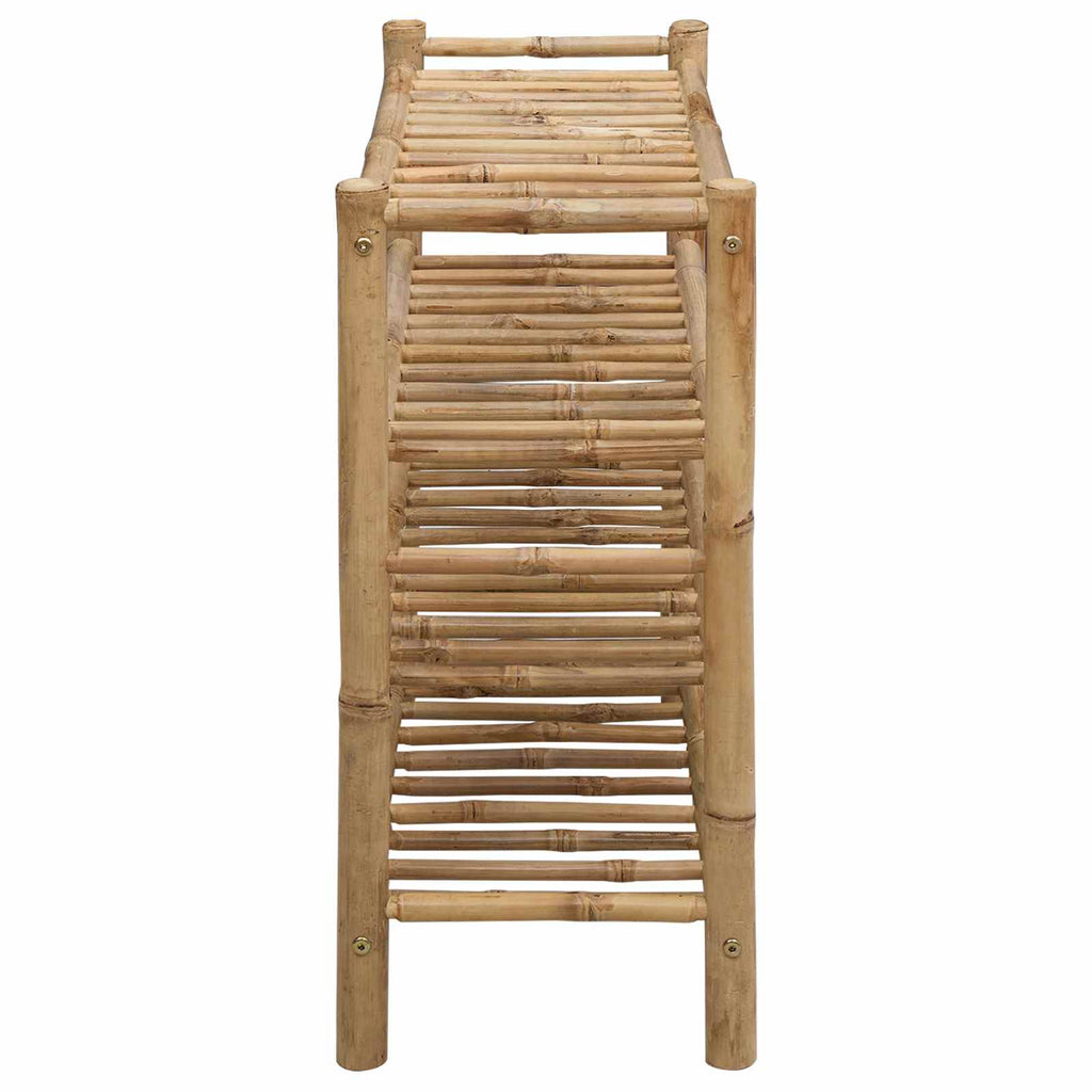 vidaXL Stojak na buty z półką Naturalny 68 x 28 x 63 cm Bambus