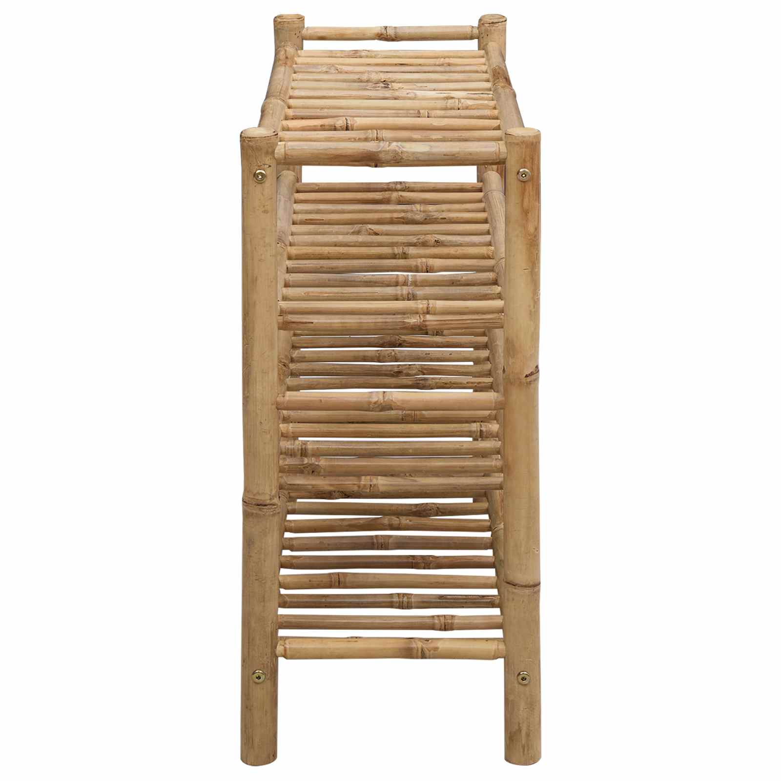 vidaXL Stojak na buty z półką Naturalny 68 x 28 x 63 cm Bambus