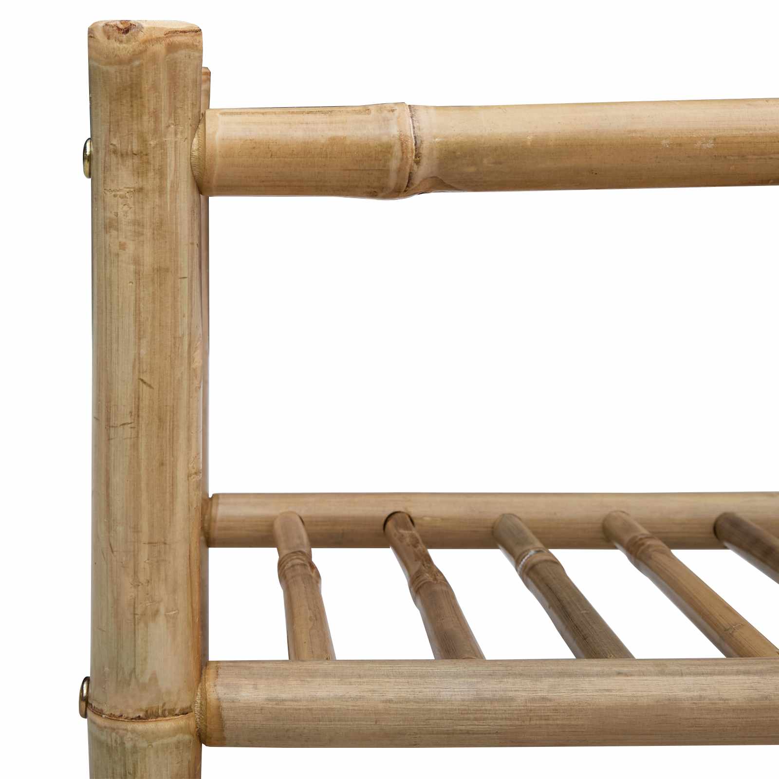 vidaXL Stojak na buty z półką Naturalny 68 x 28 x 96 cm Bambus