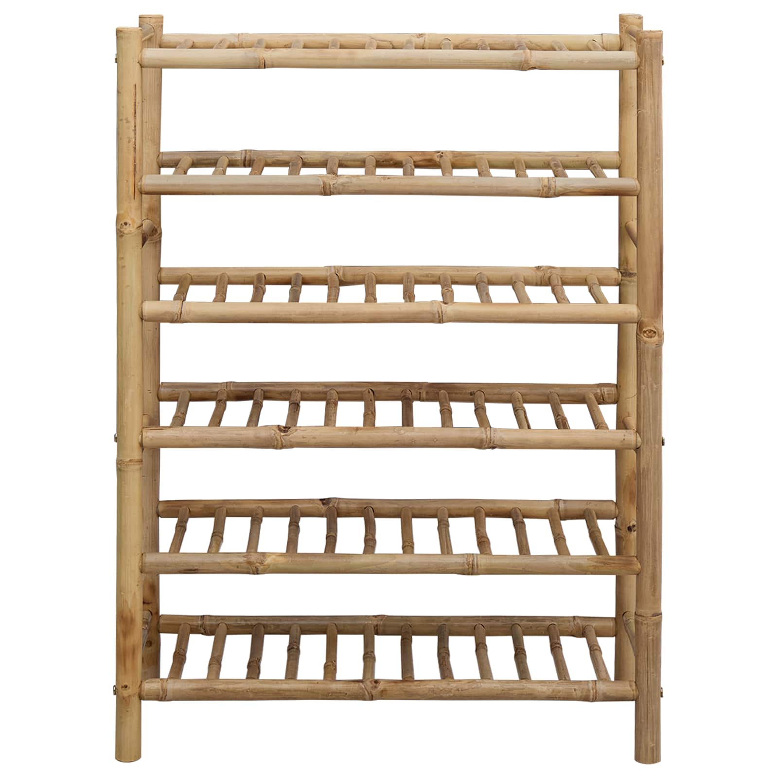 vidaXL Stojak na buty z półką Naturalny 68 x 28 x 96 cm Bambus