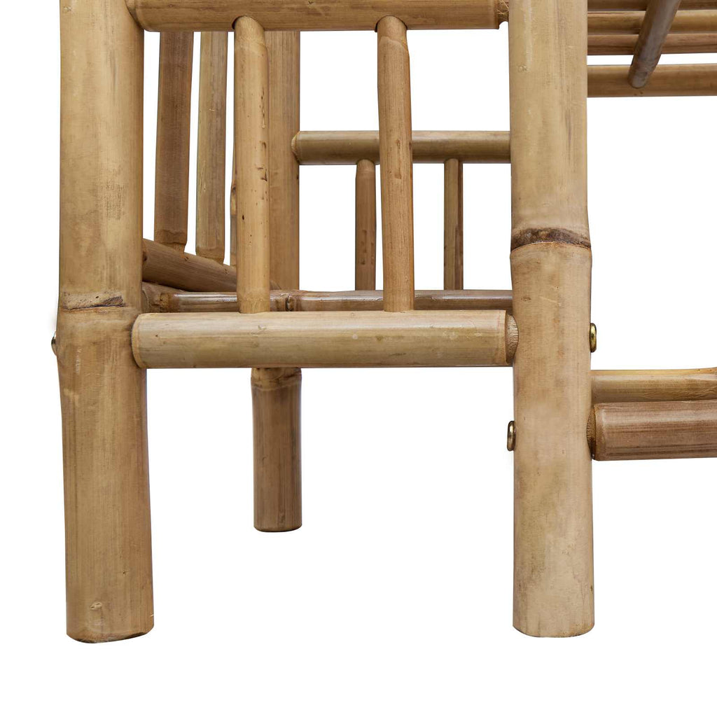 vidaXL Stojak na buty z półką Naturalny 88 x 27 x 80 cm Bambus