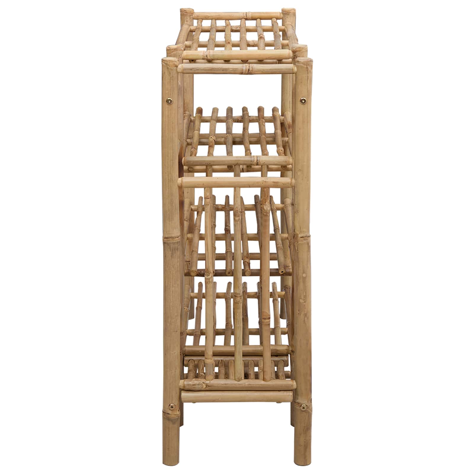 vidaXL Stojak na buty z półką Naturalny 88 x 27 x 80 cm Bambus