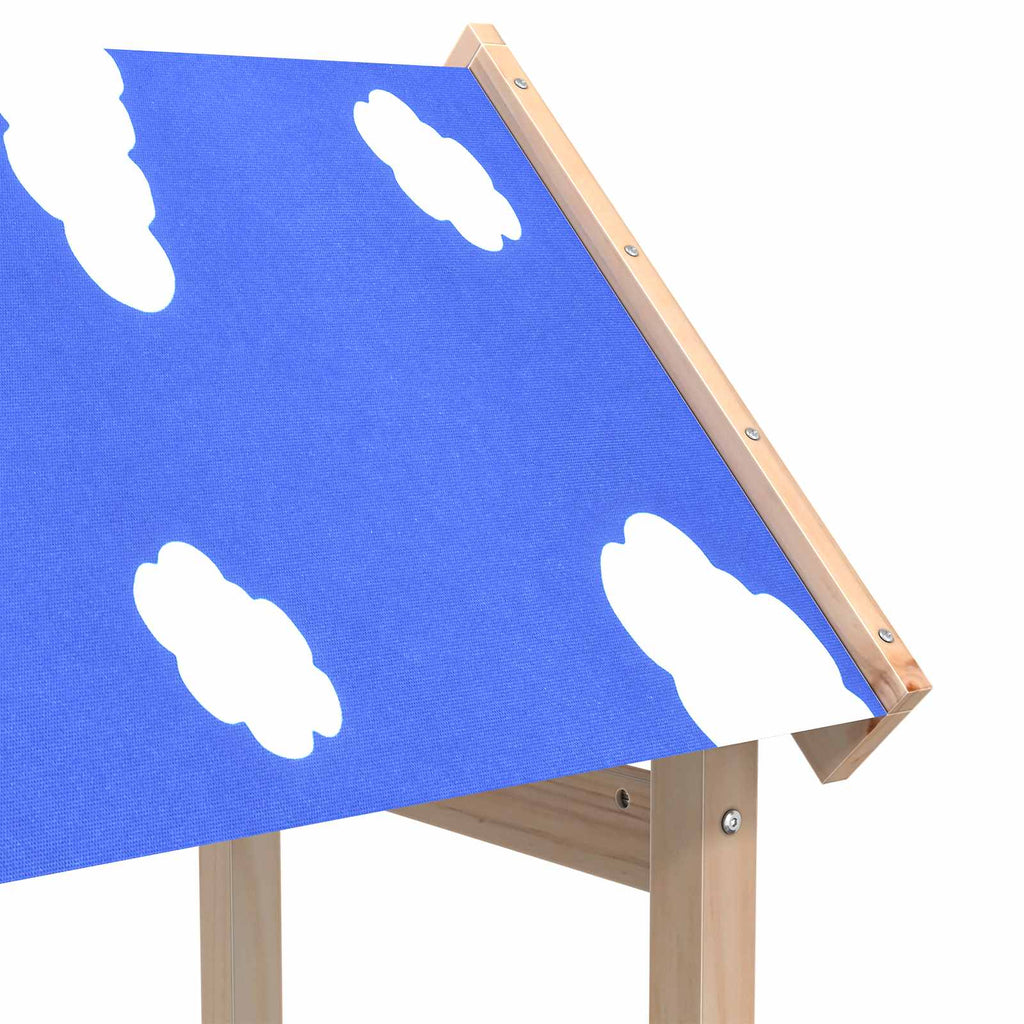 vidaXL Wieża zabaw Brązowy 52,5 x 46,5 x 195 cm Lite drewno sosnowe