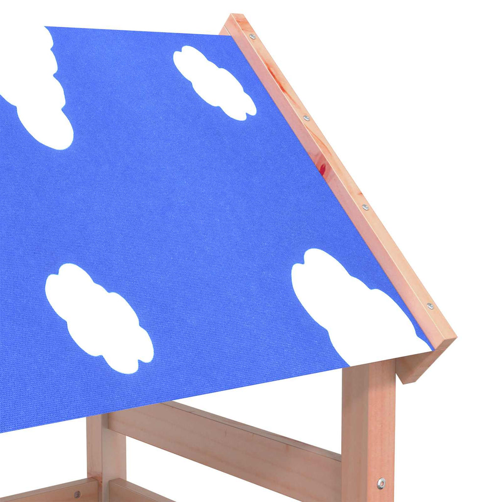 vidaXL Wieża zabaw Brązowy 110.5 x 52.5 x 215 cm Drewno Douglas lite