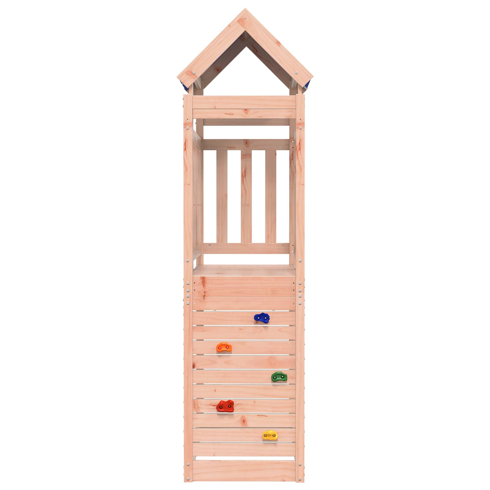 vidaXL Wieża zabaw Brązowy 110.5 x 52.5 x 215 cm Drewno Douglas lite