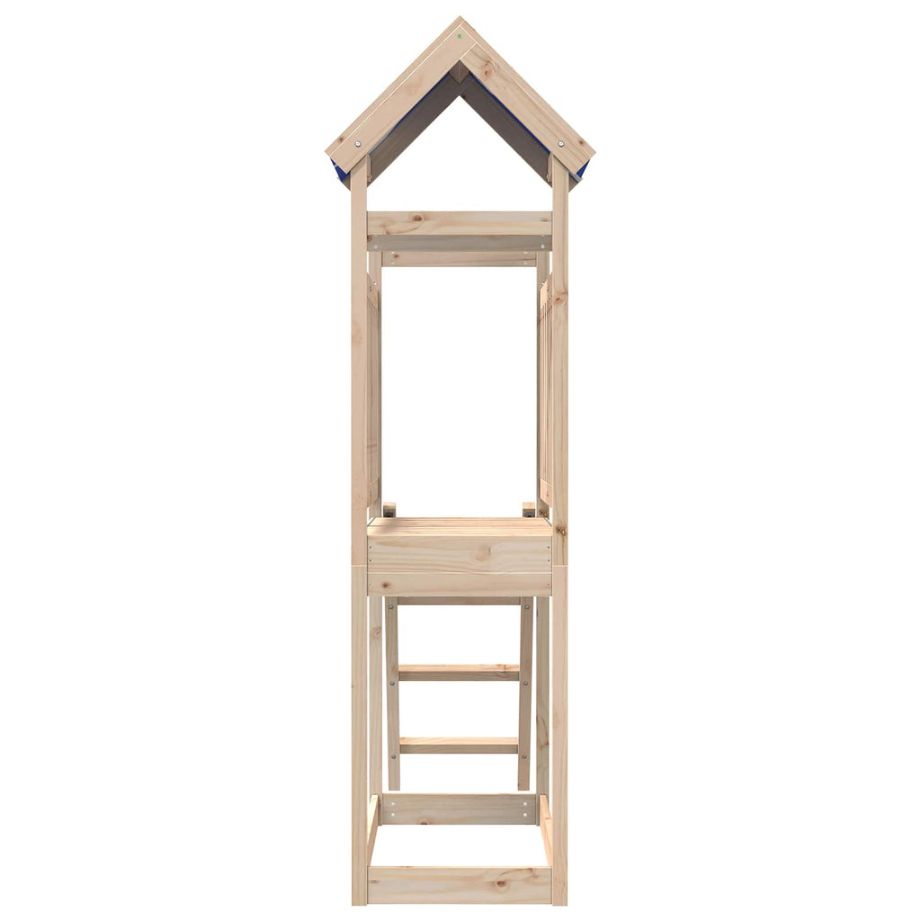 vidaXL Wieża zabaw Brązowy 52,5 x 110,5 x 215 cm Lite drewno sosnowe