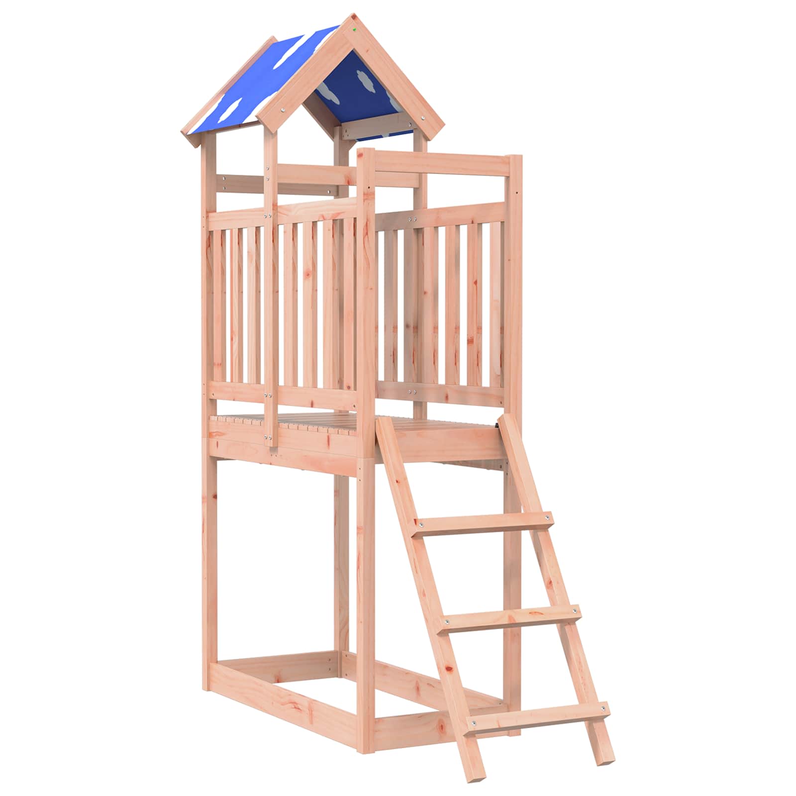 vidaXL Wieża zabaw Brązowy 52,5 x 110,5 x 215 cm Drewno Douglas lite